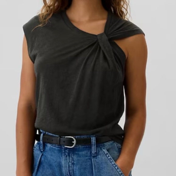 GAP Tops - GAP Forever Soft Sleeveless Tie T-Shirt NWT Size XL